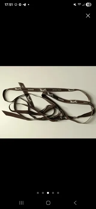 Cinta Hermes Marrón con Dibujos