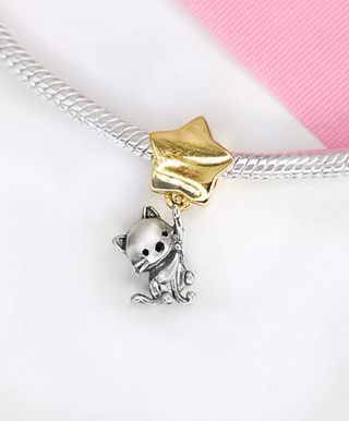 3 CHARM GATO ESTREL PARA PULSERA PANDORA CON CAJA