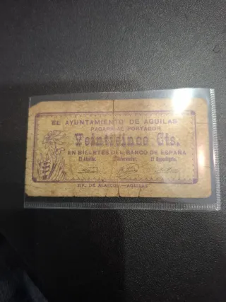 Billete Guerra Civil