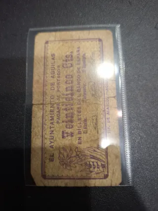 Billete Guerra Civil