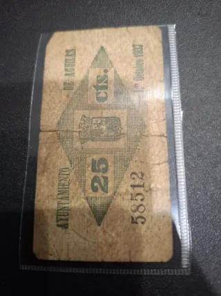Billete Guerra Civil