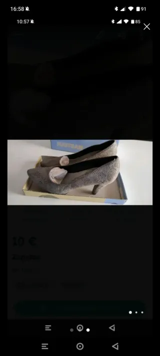 Zapatos Mayfran grises y plateados