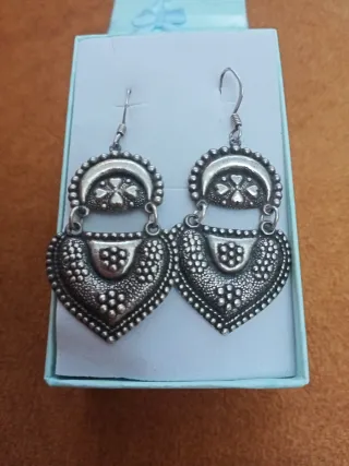 Pendientes antiguos plata 925