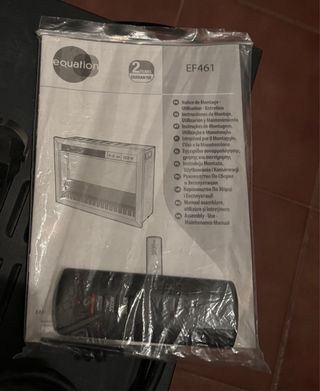 Chimenea Eléctrica Negra “Empotrable”