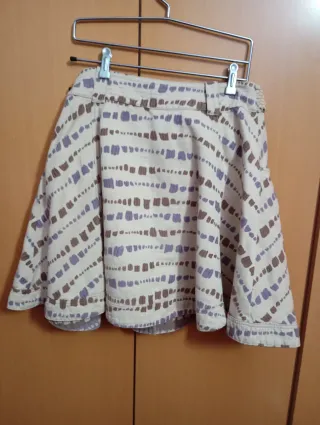 Falda Mango vuelo estampada T.38