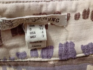 Falda Mango vuelo estampada T.38