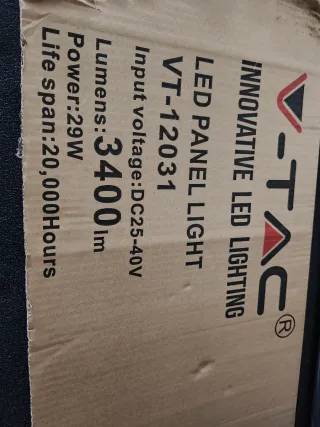 Pannello LED V-TAC VT-12031 3400lm
