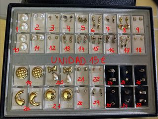 Pendientes Chapados en Oro