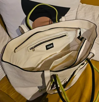 Ganga!!! Bolso Tous de piel Beige. Mod.Lyn