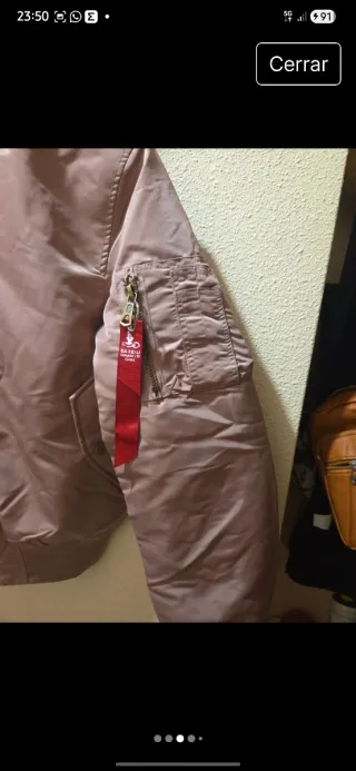 Chaqueta Bomber Rosa DFL Fashion Nueva con etiquet