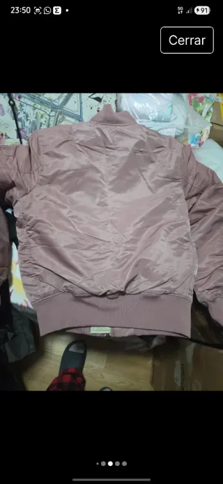 Chaqueta Bomber Rosa DFL Fashion Nueva con etiquet