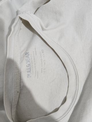 Camiseta beige gráfic Retro Minimal Streetwear