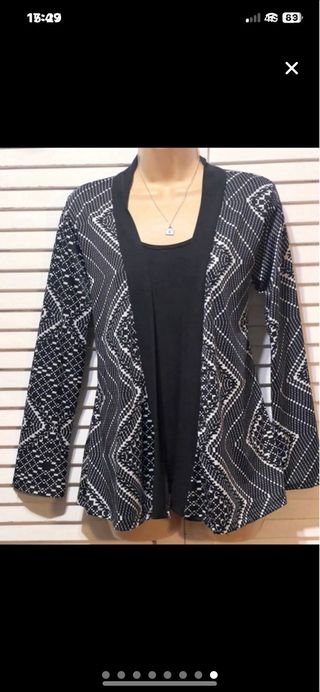 Blusón dos en uno talla única