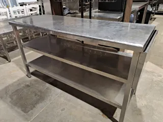 Mesa de Acero Inoxidable con Estantes LIQUIDACIÓN