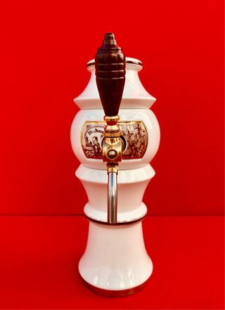 GRIFO DE CERVEZA MAHOU / PORCELANA / AÑOS 80