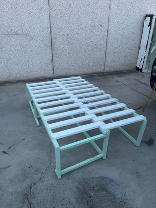 Sofá Cama Camper Metálico y Madera