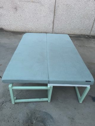 Sofá Cama Camper Metálico y Madera