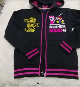 Cazadora Súper Mario Bros bordada Talla S