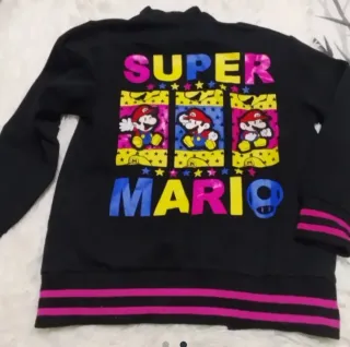 Cazadora Súper Mario Bros bordada Talla S