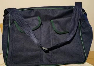 Borsa porta documenti e notebook blu