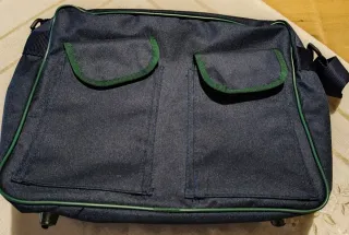 Borsa porta documenti e notebook blu