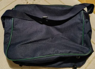 Borsa porta documenti e notebook blu