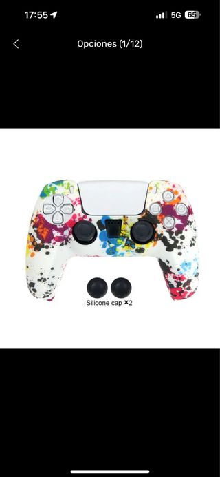 Funda Mando PS5 Camuflaje Morado