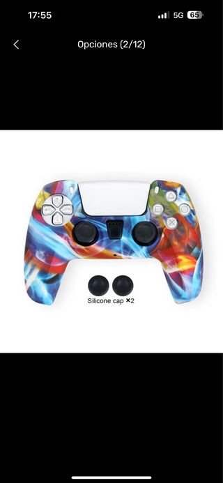 Funda Mando PS5 Camuflaje Morado