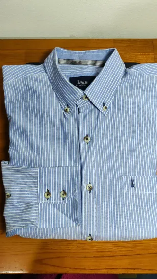 Camisa Jause caballero azul cielo rayas blancas