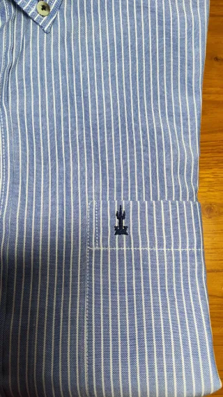 Camisa Jause caballero azul cielo rayas blancas