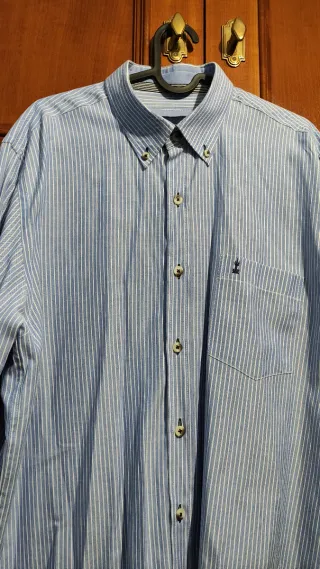 Camisa Jause caballero azul cielo rayas blancas