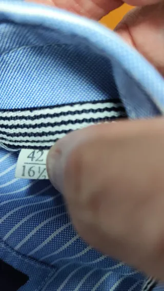 Camisa Jause caballero azul cielo rayas blancas