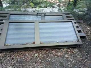 Puerta aluminio 3 hojas