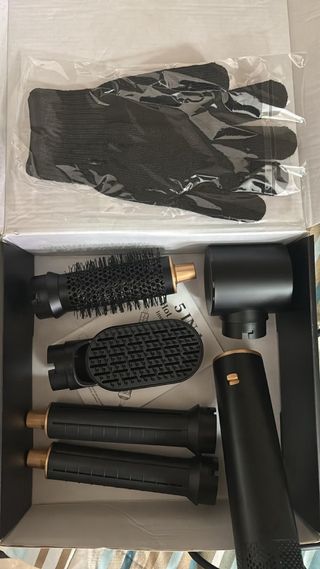 Spazzola multiuso styling nero e oro