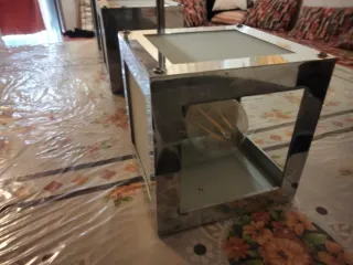 Lámparas de salón metal y cristal