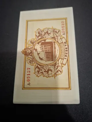 Billete Guerra Civil Madrid