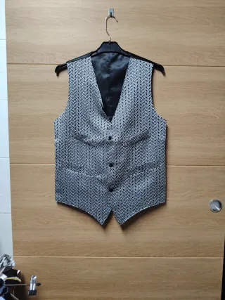 Chaleco de vestir hombre estampado talla