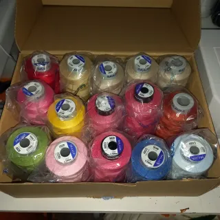 Lote hilos de algodón para bordar