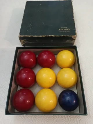 Set 9 bilie Aramith Super per boccette