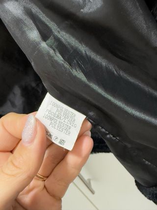 Pelliccia sintetica nera