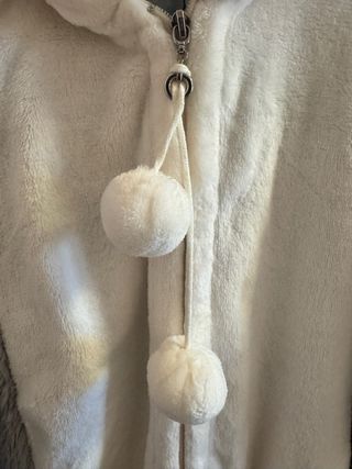 Pijama Mono Pingüino Gris y Blanco