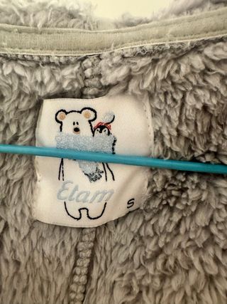 Pijama Mono Pingüino Gris y Blanco