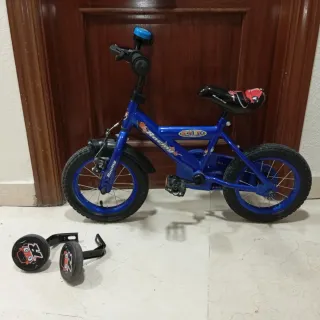 Bicicleta infantil azul Racing