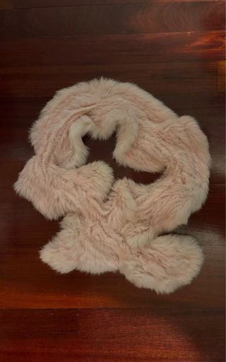 Foulard fiesta rosa de pelo sintético