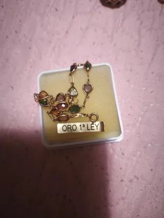 Anillos y joyas Oro 1ª Ley con zafiro y diamantes