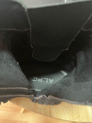 Botas Alpe Piel Tachuelas Negra Talla 40