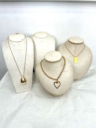 4 Espositori per Collane Dorati