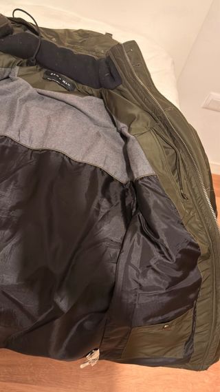 Anorak verde militar invierno