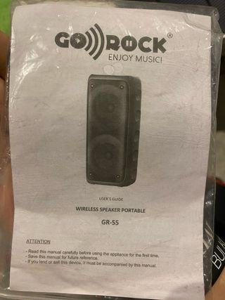 Altavoz Portátil GO ROCK Wireless LED