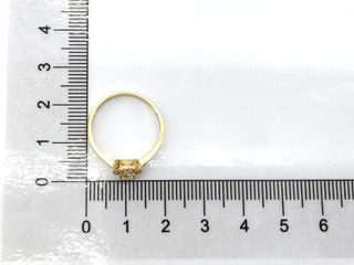 sortija oro 18k con piedra con circonita t. 15 (17,52 mm)